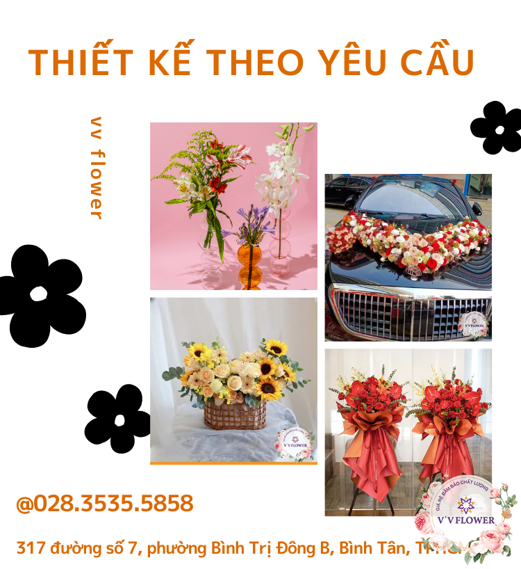 Thiết kế hoa theo yêu cầu